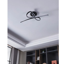 LED Deckenleuchte 19W 2700 lm 3000 K 69x28 cm Selvina 1 schwarz/weiß