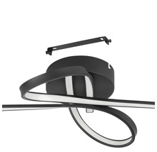LED Deckenleuchte 19W 2700 lm 3000 K 69x28 cm Selvina 1 schwarz/weiß