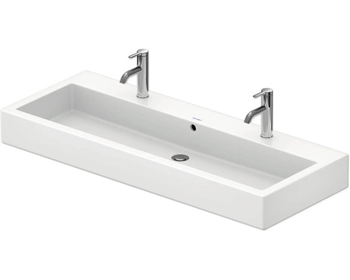 DURAVIT Doppelwaschtisch Vero 120 cm weiß geschliffen mit Beschichtung 04541200261