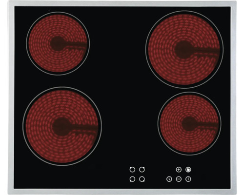 Glaskeramik Kochfeld mit vier Kochzonen