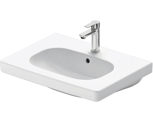 Keramikwaschtisch mit Armatur für das Badezimmer
