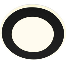Runde Deckenleuchte mit schwarzem Rand
