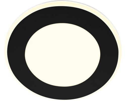 Runde Deckenleuchte mit schwarzem Rand