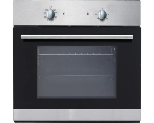 Einbaubackofen mit Glasfront und Bedienknebeln