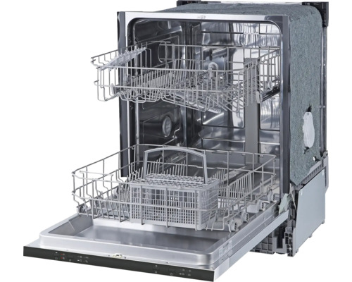 Offener Geschirrspüler mit Geschirrkörben