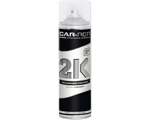 Car-Rep Sprühlack 2K hochglänzend RAL 9010 reinweiß 500 ml Car-Rep 2K Zwei Komponenten Sprühlack RAL 9010 Reinweiss