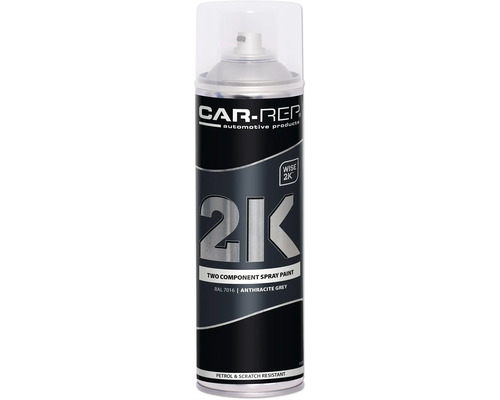 Car-Rep Sprühlack 2K hochglänzend RAL 7016 anthrazitgrau 500 ml Car-Rep 2K Zwei Komponenten Sprühlack, Farbton Anthrazitgrau
