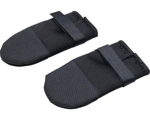 Zwei Hundeschuhe mit Klettverschluss