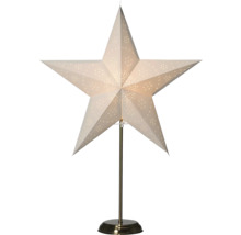 Sternlampe mit Perforationen auf einem Ständer