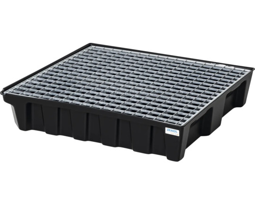 Auffangwanne aus Kunststoff mit Gitterrost