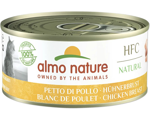 Katzenfutter nass Almo HFC natural Hühnerbrust 150 g