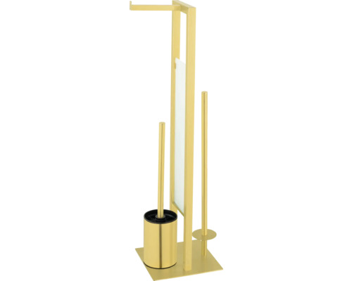 Stand WC-Garnitur Wenko Rivalta gold glänzend 26034100