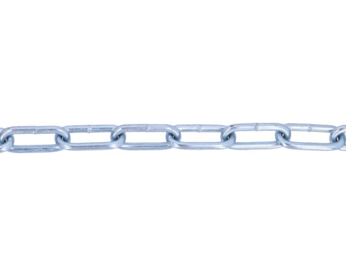 Rundstahlkette Typ C Ø 6 mm galv. verzinkt 5 m Metallkette