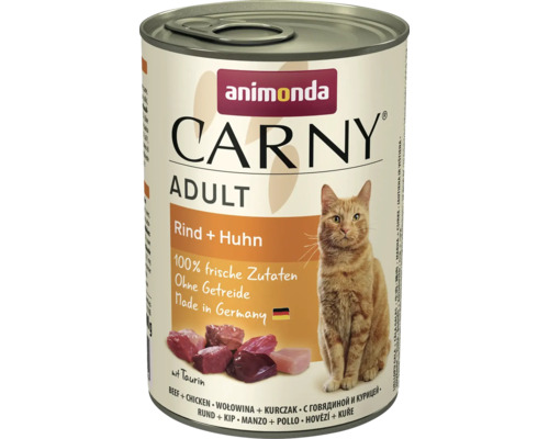 Katzenfutter nass animonda Carny Adult Rind + Huhn 400 g