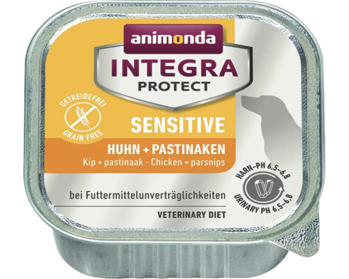 Hundefutter nass animonda Integra Protect Sensitive 150 g Huhn + Pastinake, bei Futtermittelunverträglichkeit