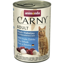 Animonda Carny Adult Katzenfutter mit Rind und Kabeljau in Konservendose
