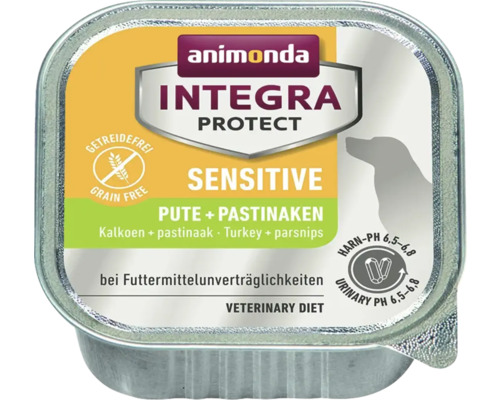 Hundefutter nass animonda Integra Protect Sensitive 150 g Pute + Pastinake, bei Futtermittelunverträglichkeit