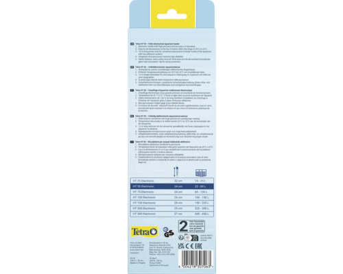 Tetra HT 50 Aquariumheizer Verpackungsinformationen