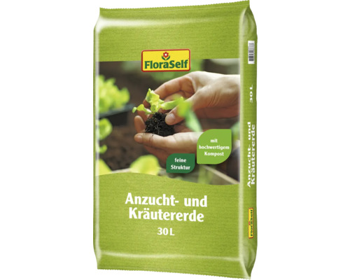 Sack Anzucht- und Kräutererde mit 30 Litern von FloraSelf