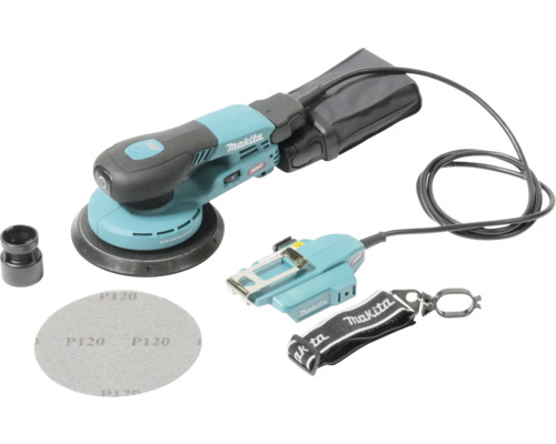 Makita Akku-Exzenterschleifer mit Zubehör