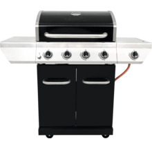 Gasgrill Nexgrill 4B Evolution schwarz 4 Brenner 3,23 kW Grillfläche 44x64 cm + Seitenbrenner inkl. Ablage, Deckelthermometer, Fettauffangschale, Grillbesteckhalter, Seitentisch, Warmhalterost