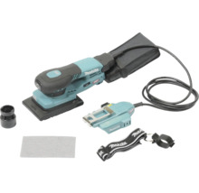 Makita Akku-Schwingschleifer mit Staubbeutel, Zusatzakku und Zubehör