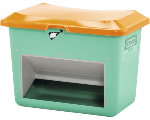 Cemo Streugutbehälter mit Deckel und 200 Liter Fassungsvermögen