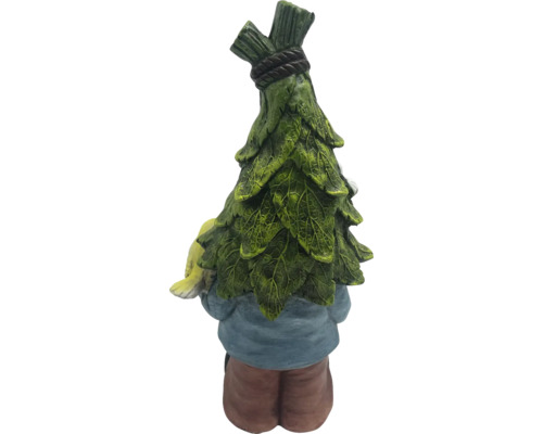 Gartenzwerg mit Blätterhut