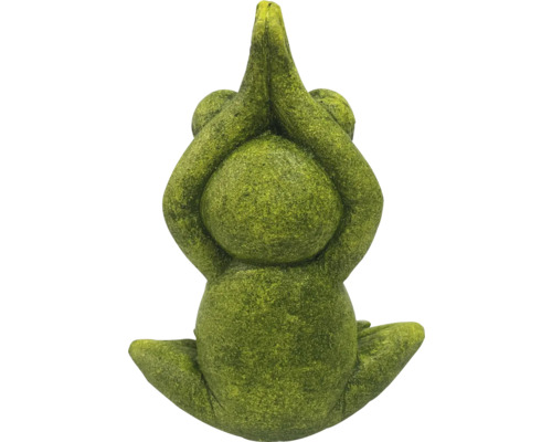 Dekorative Froschfigur in Meditationshaltung für den Garten