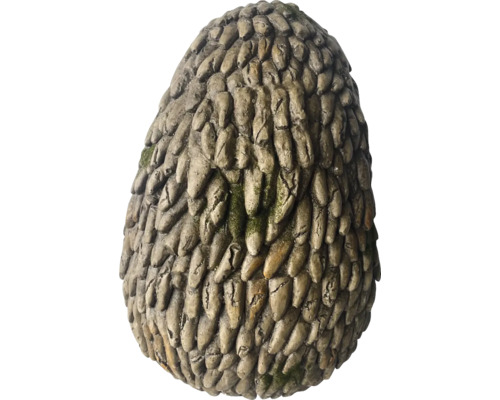 Dekorative Steinfigur in Eiform für den Garten