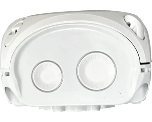 Hensel DK 0100 G Kabelabzweigkasten ohne Klemme Aufputz grau HxBxT 84x84x55 mm Aufputz Abzweigdose aus Kunststoff mit M16 und M20 Gewinde