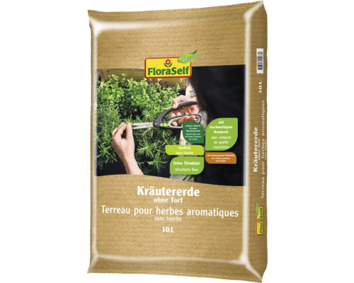 Kräutererde FloraSelf Nature torffrei 10 L