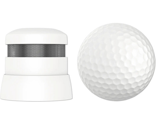 Kohlenmonoxidmelder neben einem Golfball