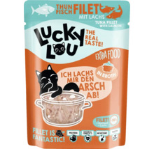 Lucky Lou Katzenfutter Thunfischfilet mit Lachs im Beutel