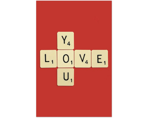 Dekomagnete I love you 8,5x5,5 cm