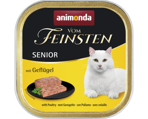 Katzenfutter nass animonda vom Feinsten Senior mit Geflügel 100 g