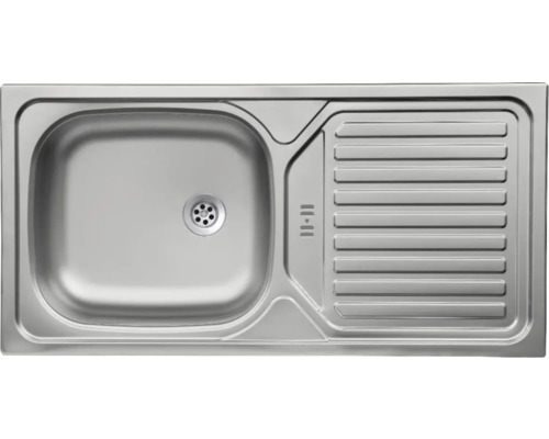 Edelstahlspüle mit Abtropffläche