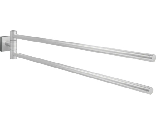 Schwenkbarer Handtuchhalter aus Metall mit zwei Armen