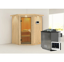 Sauna mit Saunaofen und Steuergerät