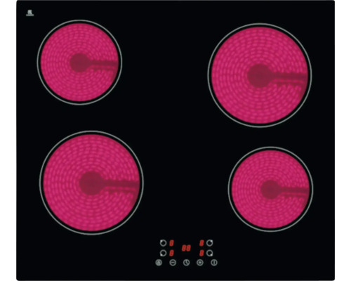Elektrokochfeld mit vier Kochzonen