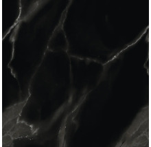 Schwarze Marmorfliese mit heller Maserung