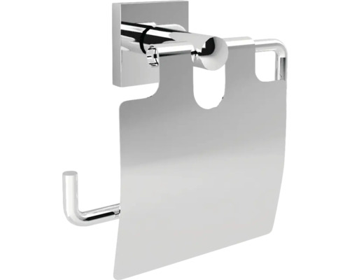 Toilettenpapierhalter aus Metall mit Klappe