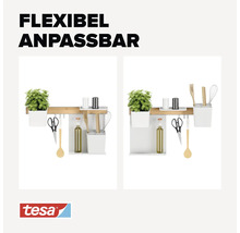 Flexibles, anpassbares Küchensystem mit verschiedenen Utensilien und Dekorationselementen