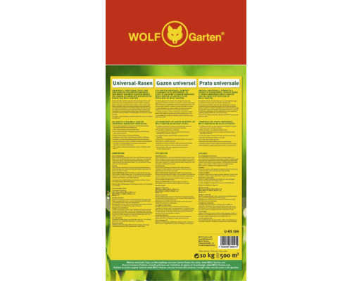 Wolf Garten Universal Rasen Saatgut für vielseitige Anwendungen