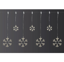 LED Lichterkette mit Schneeflockenmotiven