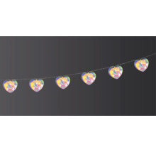 Lichterkette mit herzförmigen Lampen