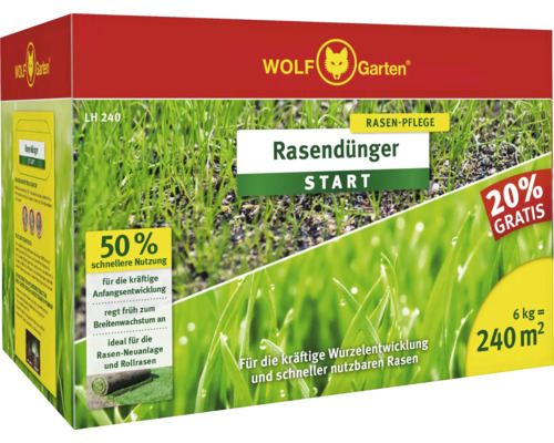 Rasendünger START WOLF-Garten 6,25kg 250 m²