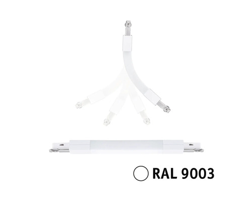 Flexible LED-Schiene mit RAL 9003 Kennzeichnung
