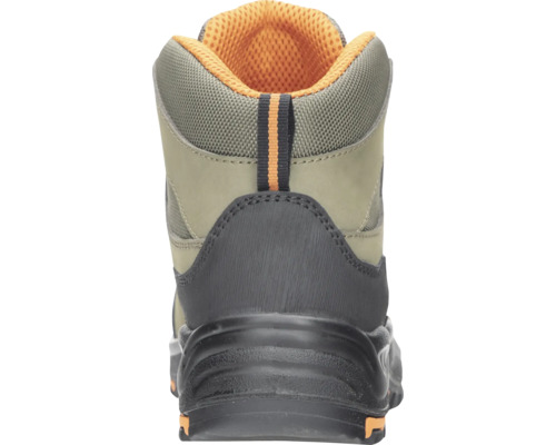 Knöchelhoher Arbeitsstiefel von hinten.