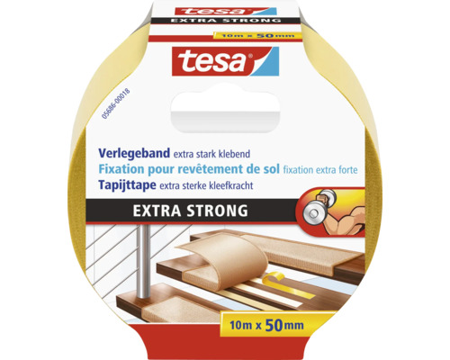 Tesa extra starkes Verlegeband 10 m x 50 mm